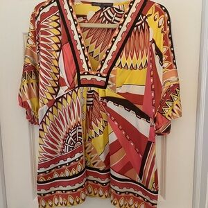 Hale Bob Silk blouse size L